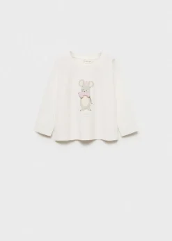 Dzieci MANGO Koszulki*Bawełniany wzorzysty t-shirt