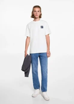 MANGO Koszulki*Bawełniany wzorzysty t-shirt