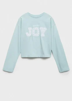 Dzieci MANGO Koszulki I Topy*Bawełniany wzorzysty t-shirt