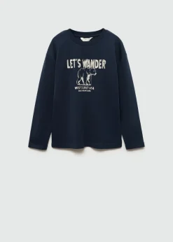 Dzieci MANGO Koszulki*Bawełniany wzorzysty t-shirt