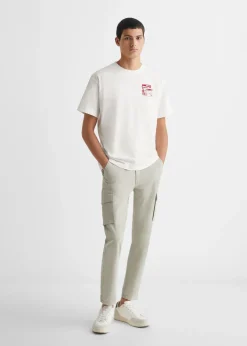 MANGO Koszulki*Bawełniany wzorzysty t-shirt