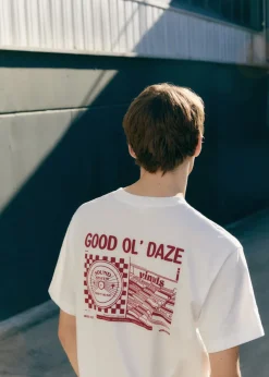 MANGO Koszulki*Bawełniany wzorzysty t-shirt