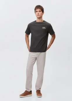 MANGO Koszulki*Bawełniany wzorzysty t-shirt