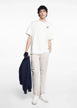 MANGO Koszulki*Bawełniany wzorzysty t-shirt