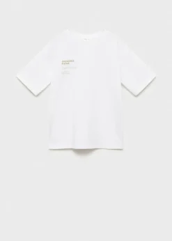 Dzieci MANGO Koszulki*Bawełniany wzorzysty t-shirt