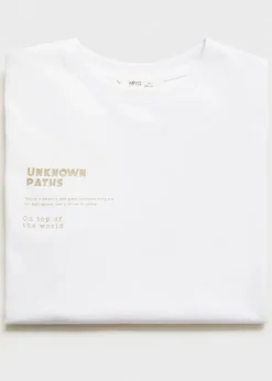 Dzieci MANGO Koszulki*Bawełniany wzorzysty t-shirt