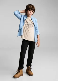 Dzieci MANGO Koszulki*Bawełniany wzorzysty t-shirt