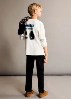 Dzieci MANGO Koszulki*Bawełniany wzorzysty t-shirt