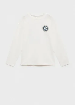 Dzieci MANGO Koszulki*Bawełniany wzorzysty t-shirt