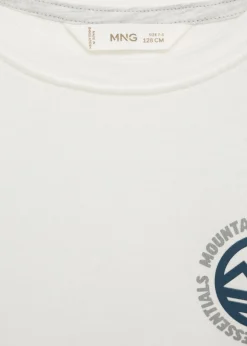 Dzieci MANGO Koszulki*Bawełniany wzorzysty t-shirt