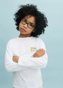 Dzieci MANGO Koszulki*Bawełniany wzorzysty t-shirt