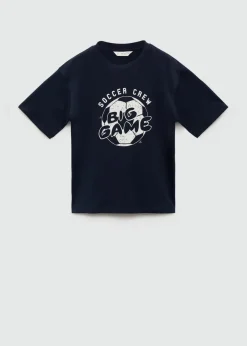 Dzieci MANGO Koszulki*Bawełniany wzorzysty t-shirt