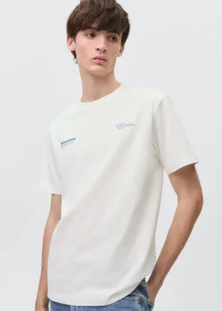 MANGO Koszulki*Bawełniany wzorzysty t-shirt