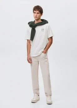 MANGO Koszulki*Bawełniany wzorzysty t-shirt