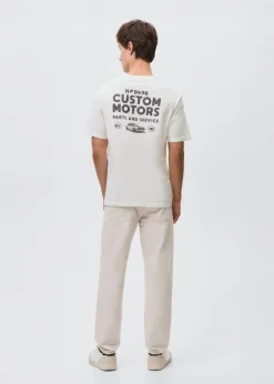 MANGO Koszulki*Bawełniany wzorzysty t-shirt