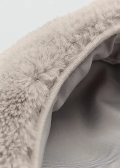 MANGO Czapki I Rękawiczki*Beret futrzany z pomponem