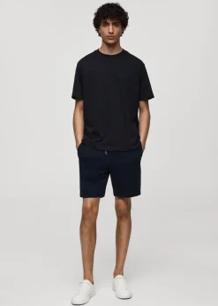 MANGO Spodnie*Bermudy bawełniane typu joggersy