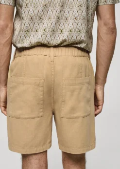 MANGO Dżinsy*Bermudy bawełniane z kieszeniami