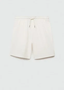 MANGO Spodnie*Bermudy bawełniane z troczkami