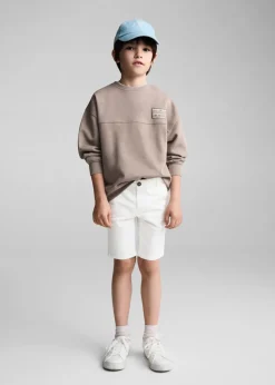 Dzieci MANGO Bermudy*Bermudy chinosy slim fit z bawełny