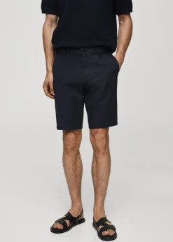 MANGO Spodnie*Bermudy chinosy slim fit z bawełny