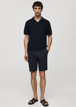 MANGO Spodnie*Bermudy chinosy slim fit z bawełny