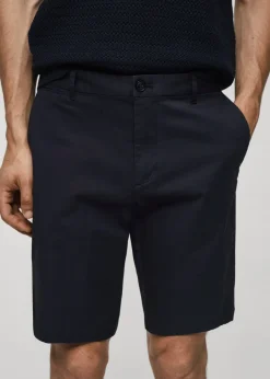 MANGO Spodnie*Bermudy chinosy slim fit z bawełny