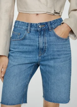 MANGO Krótkie Spodenki*Bermudy dżinsowe o prostym kroju