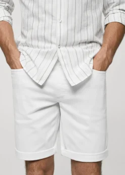 MANGO Dżinsy*Bermudy dżinsowe slim fit