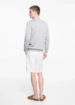 MANGO Bermudy*Bermudy lniane z kieszeniami cargo