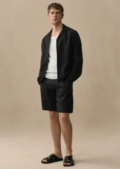 MANGO Spodnie*Bermudy slim fit z 100% lnu