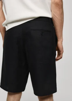 MANGO Spodnie*Bermudy slim fit z 100% lnu