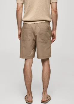 MANGO Spodnie*Bermudy z 100% bawełny ze sznurkiem