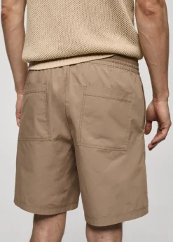 MANGO Spodnie*Bermudy z 100% bawełny ze sznurkiem