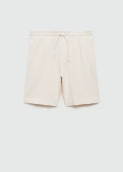 MANGO Spodnie*Bermudy z 100% bawełny ze sznurkiem