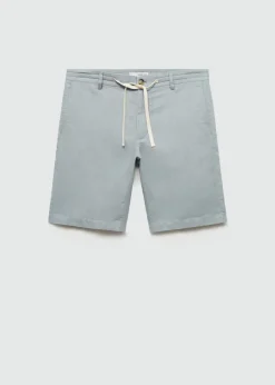 MANGO Spodnie*Bermudy z 100% lnu ze sznurkiem