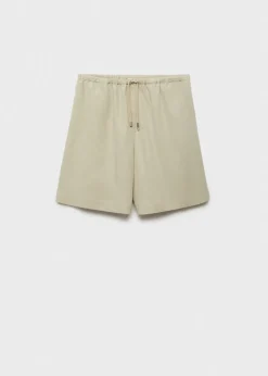MANGO Krótkie Spodenki*Bermudy z lyocellu z szerokimi nogawkami