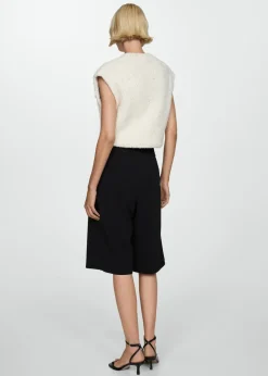 MANGO Krótkie Spodenki*Bermudy z zakładkami