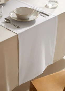 MANGO Obrusy*Bieżnik stołowy z bawełny z mereżką