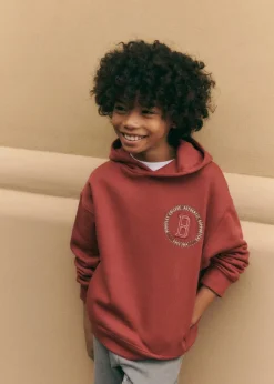 Dzieci MANGO Bluzy*Bluza bawełniana z haftem