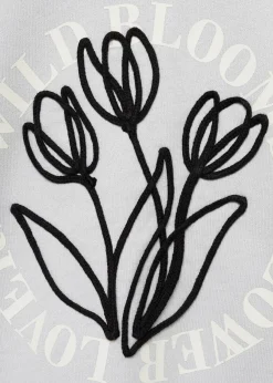 Dzieci MANGO Bluzy*Bluza bawełniana z haftem