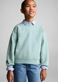 Dzieci MANGO Bluzy*Bluza bawełniana z haftem