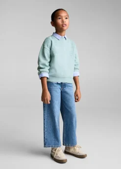 Dzieci MANGO Bluzy*Bluza bawełniana z haftem