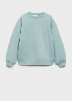 Dzieci MANGO Bluzy*Bluza bawełniana z haftem