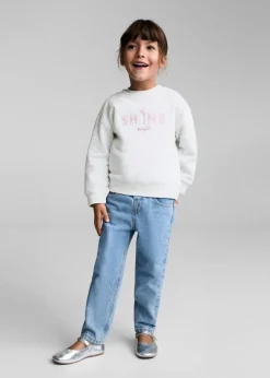 Dzieci MANGO Bluzy*Bluza bawełniana z haftem