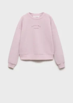 Dzieci MANGO Bluzy*Bluza bawełniana z haftem