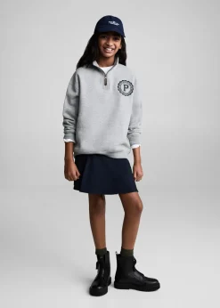 Dzieci MANGO Bluzy|Bluzy*Bluza bawełniana z haftem