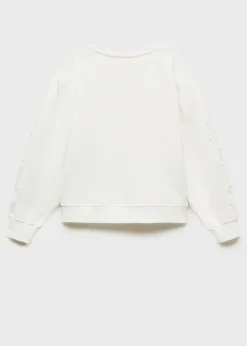 Dzieci MANGO Bluzy*Bluza bawełniana z haftem