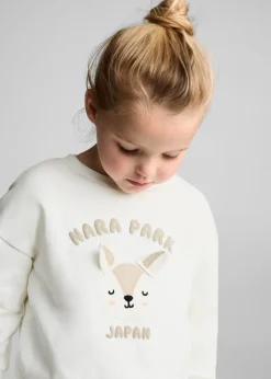 Dzieci MANGO Bluzy*Bluza bawełniana z haftem