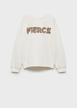 Dzieci MANGO Bluzy*Bluza bawełniana z haftem